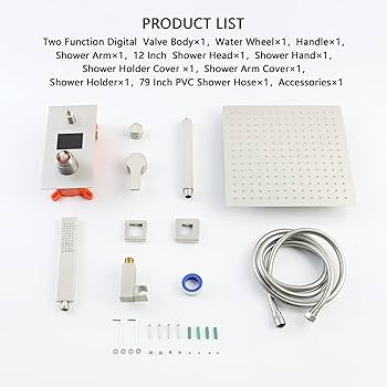 SKWOLL Shower Faucet Set with Hydro Power Temperature